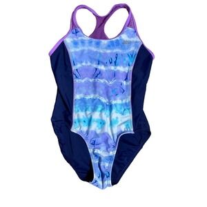 Girls Zero X Posur One Piece Swim suit/bathing suit. Size S (7/8)